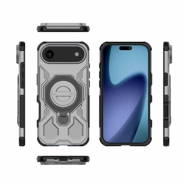 iPhone 17 Air Skal - Solid Färg med MagSafe Magnetisk TPU+PC Grå