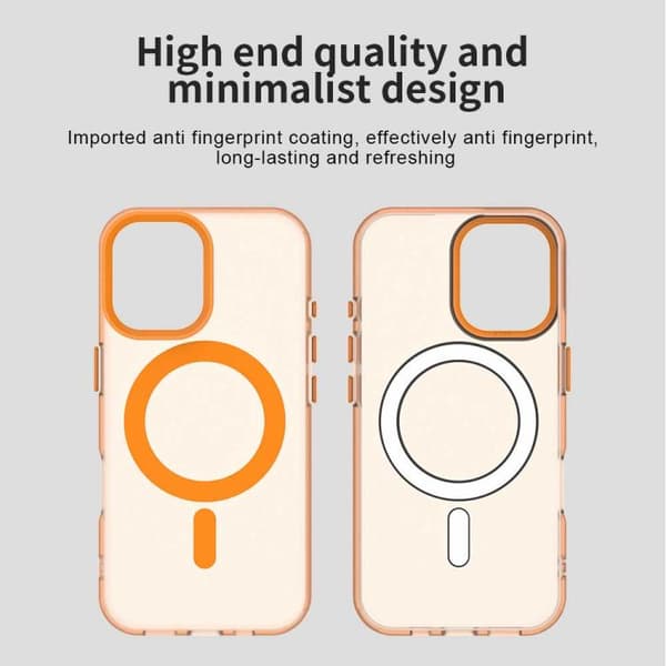 iPhone 17 Skal - Candy Magsafe PC Hybrid TPU Orange