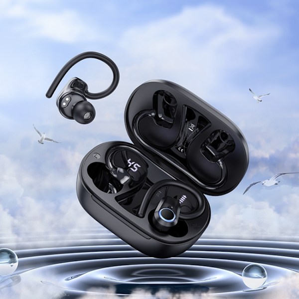 hoco EQ8 Pure Öronmonterade True Wireless Bluetooth-hörlurar Svart