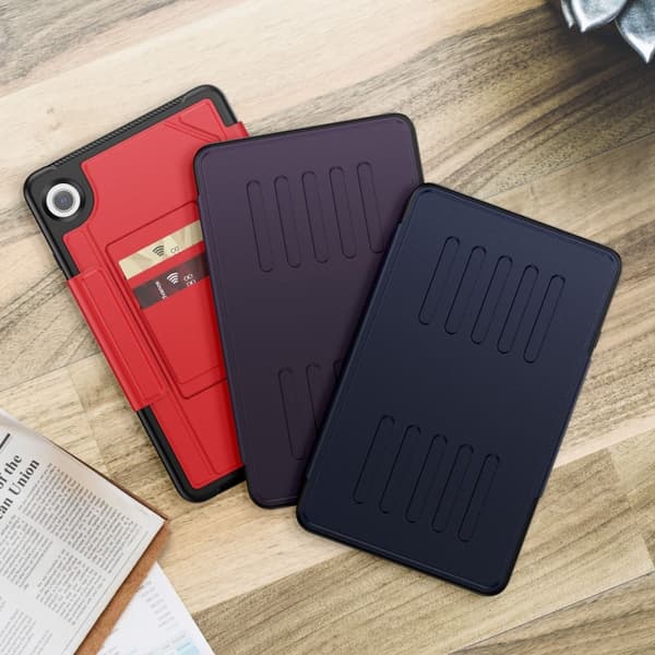 Samsung Galaxy Tab A9 / A11 Magnetiskt läderfodral Marinblå