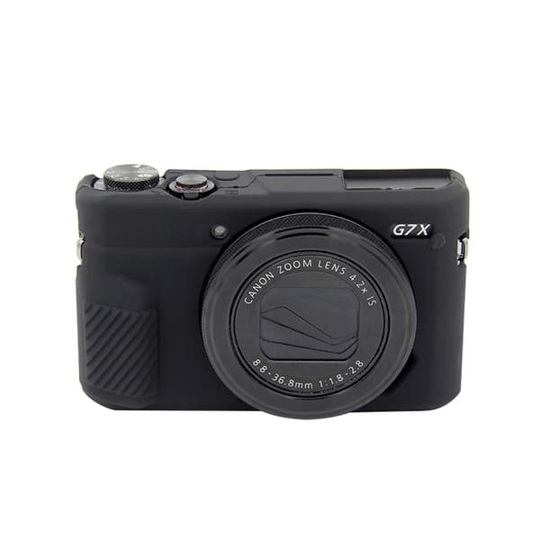 Mjukt silikonfodral för Canon EOS G7 X Mark II Svart