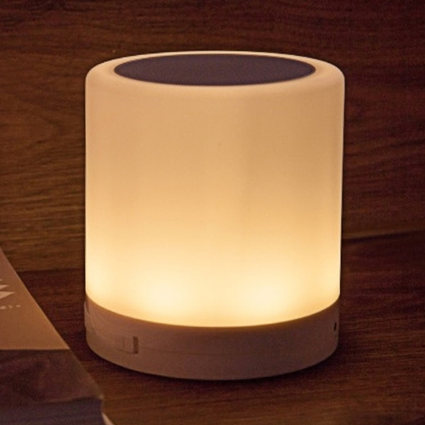388 Atmosfärisk Ljus Musik Bordslampa Multifunktionell Trådlös Bluetooth Högtalare