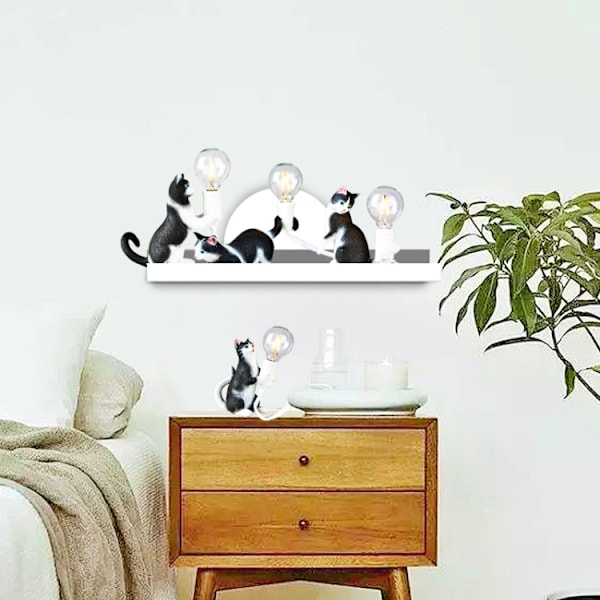 Kattlampa Djur Bordslampa Mini Nattlampa (Meditation)
