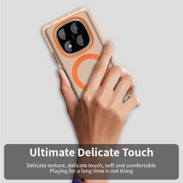 Redmi Note 14 Pro 4G - Candy MagSafe PC Hybrid TPU Mobilskal Orange