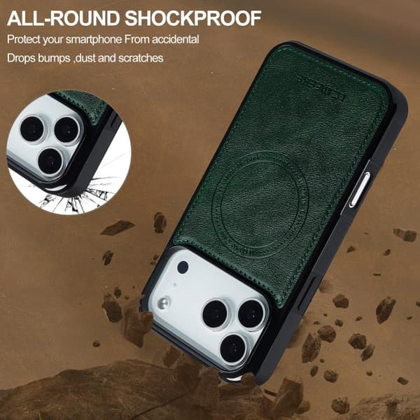 iPhone 18 Pro / iPhone 17 Pro Skal med MagSafe från LC.IMEEKE Grön
