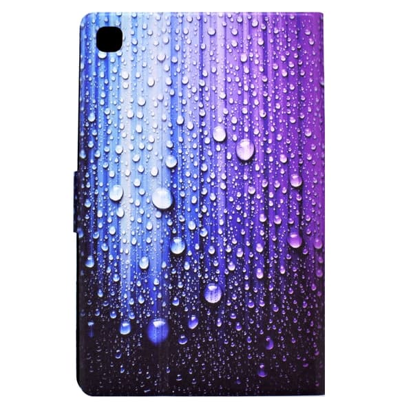 Samsung Galaxy Tab S6 Lite TPU Läderfodral Vattendroppar