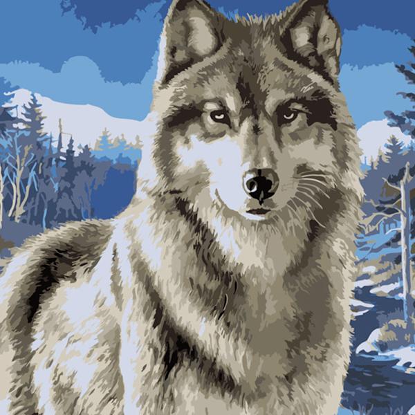 5D DIY Diamond painting - Wolf