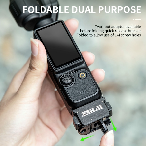STARTRC Snabbmonteringsadapter förlängningsfäste för DJI Pocket 3