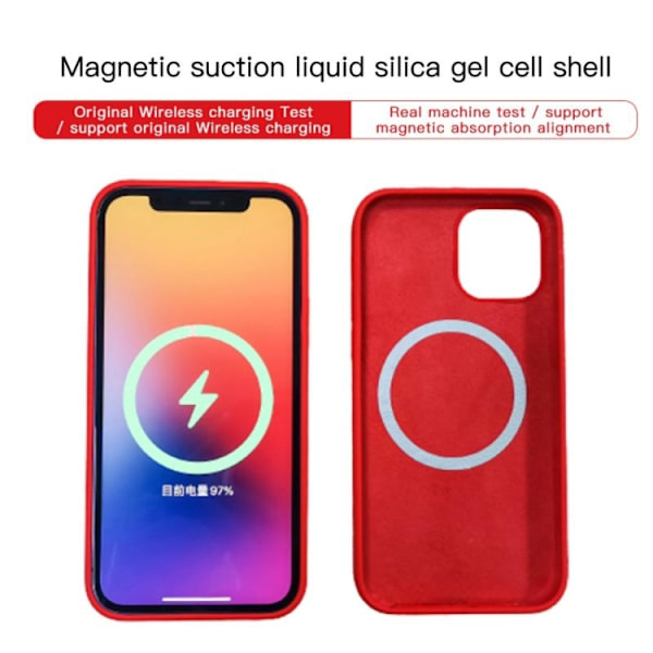 iPhone 16 Pro Liquid Silicone Full Coverage MagSafe Skal Marinblå