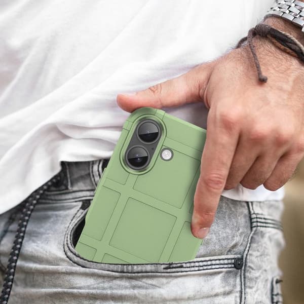 iPhone 17 Skal med Full Coverage och Stötskydd - TPU Grön
