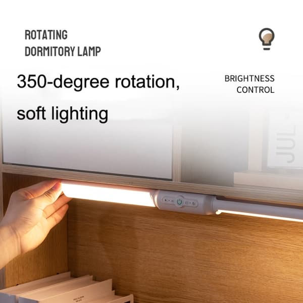 LED-bordslampa Student sovsal läslampor - Fjärrkontrolltyp (Rosa)