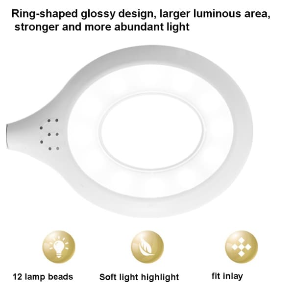 USB Bärbar LED Ögonskyddsläslampa, Ingen Bas (Blå)
