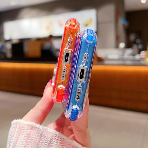 iPhone 16 Pro Skal 3 1 Klar Färgad Transparent Ram PC + TPU Blå