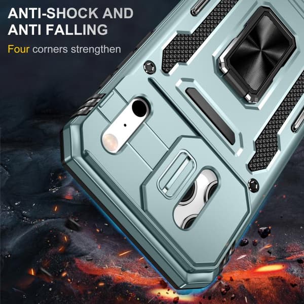 iPhone 18 Pro Max / iPhone 17 Pro Max Skal med Armor PC + TPU Kameraskydd Alpingrön