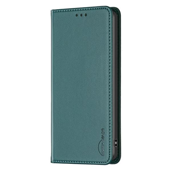 iPhone 18 Pro Max / iPhone 17 Pro Max Skal Läderfodral - Magnetiskt Grön