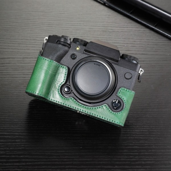 Fujifilm X-T5 Kamerahölje i läder - Anti-scratch skyddande fodral Grön