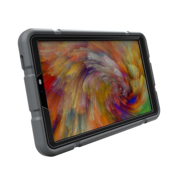 Samsung Galaxy Tab A9 / A11 Silikon Hybridfodral Grå Svart