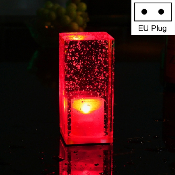 Färgglad LED-kristalllampa Bar Atmosfär Dekorativt ljus (Rött ljus)