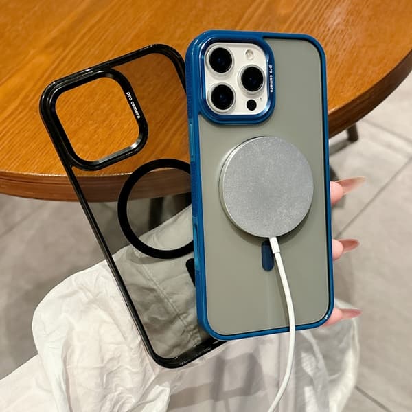 iPhone 16 Pro Max Metall Linsskal med MagSafe Svart
