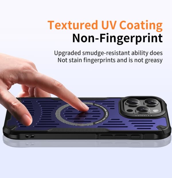 iPhone 16 Pro Ice Front Cooling MagSafe Magnetisk Skal Grön