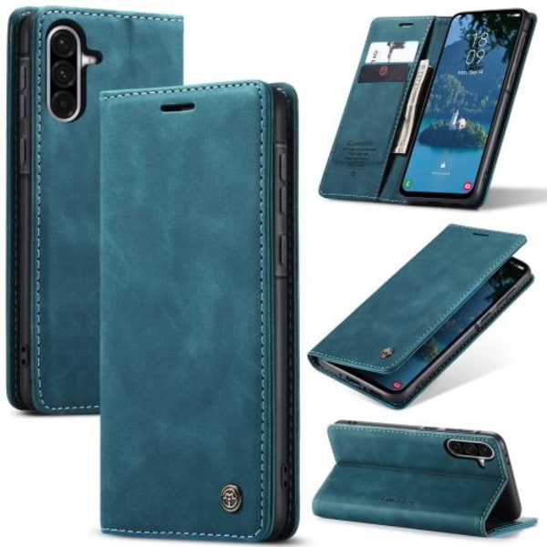 Samsung Galaxy A56 Skal CaseMe 013 Multifunktionell Horisontell Flip Läder Blå