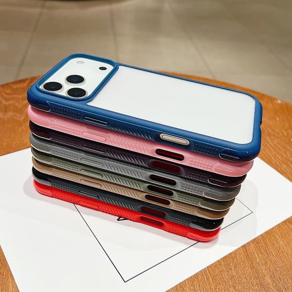 iPhone 18 Pro Max / iPhone 17 Pro Max Skal - Solid Color med Transparent Akryl TPU Brun