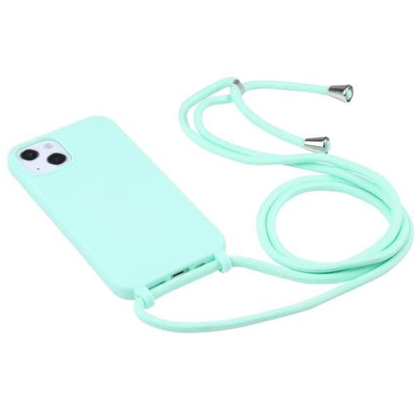 iPhone 17 Air Skal - Candyfärger med Lanyard Mintgrön