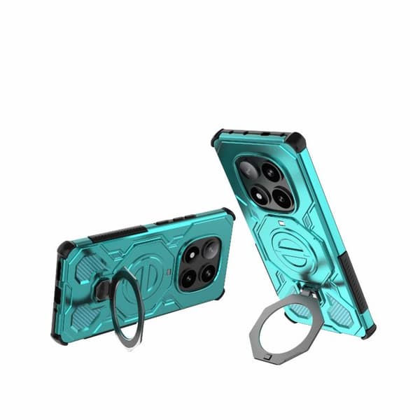 Redmi Note 14 Pro 5G J-20 - Solid Färg MagSafe Magnetisk TPU+PC Mobilskal Blå sjön