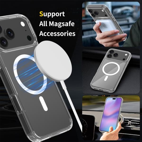 iPhone 18 Pro / iPhone 17 Pro Skal - Scratchproof PC Hybrid TPU Magsafe