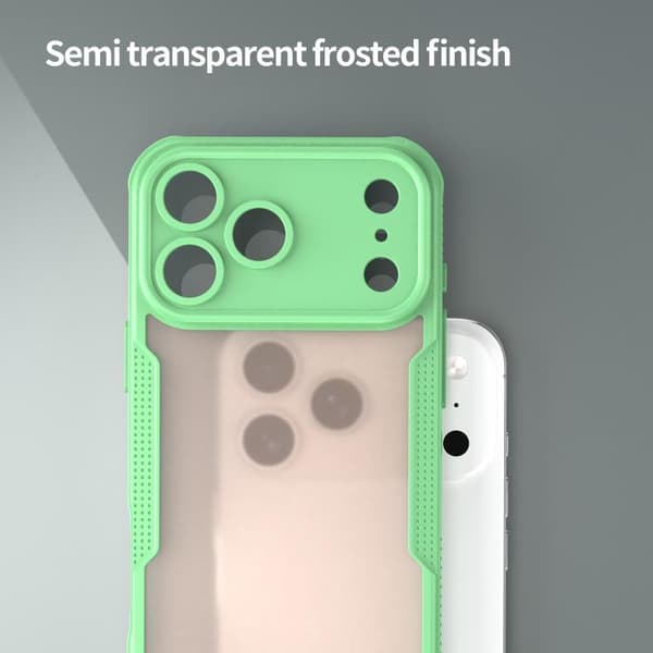 iPhone 18 Pro Max / iPhone 17 Pro Max Skal - Armor Glaze PC Hybrid TPU Grön