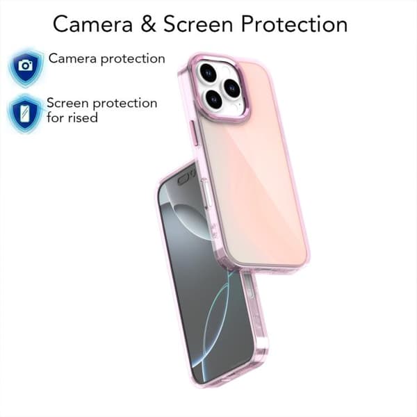 iPhone 16 Pro Max Pläterad Gradient Färgskiftande Skal Svart