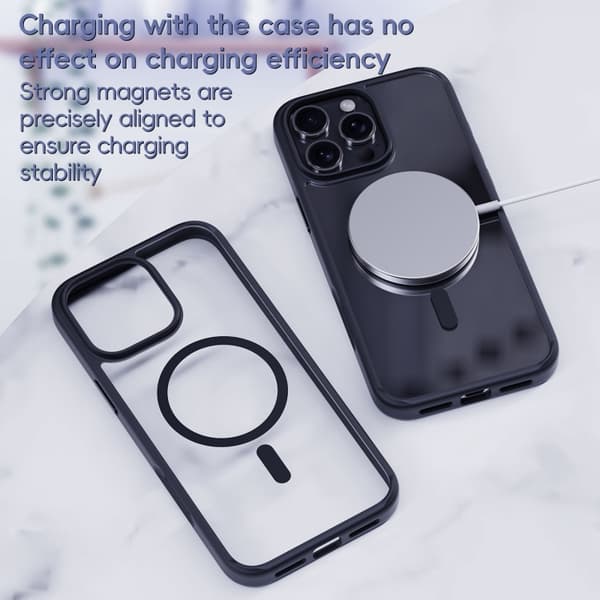 iPhone 16 Pro Ming Shield Series MagSafe Magnetisk Skal Titan roséguld