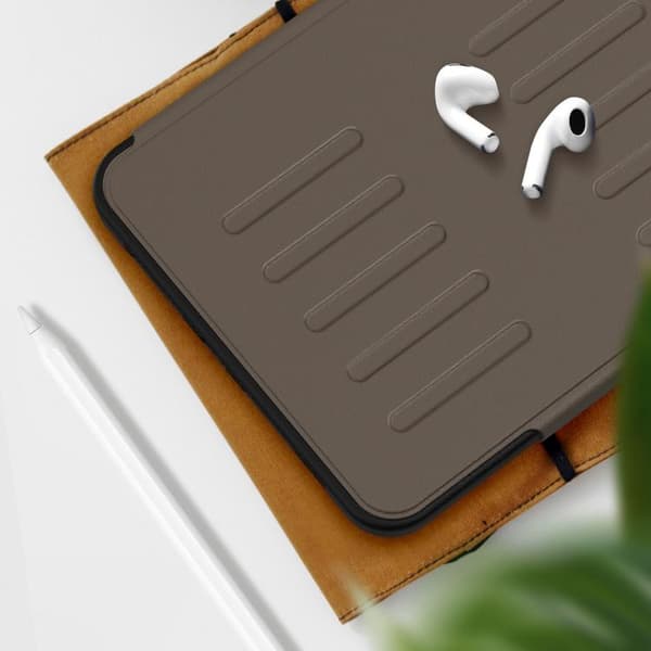 iPad mini 2024 / mini 6 Skal i Magnetiskt Läderfodral Brun