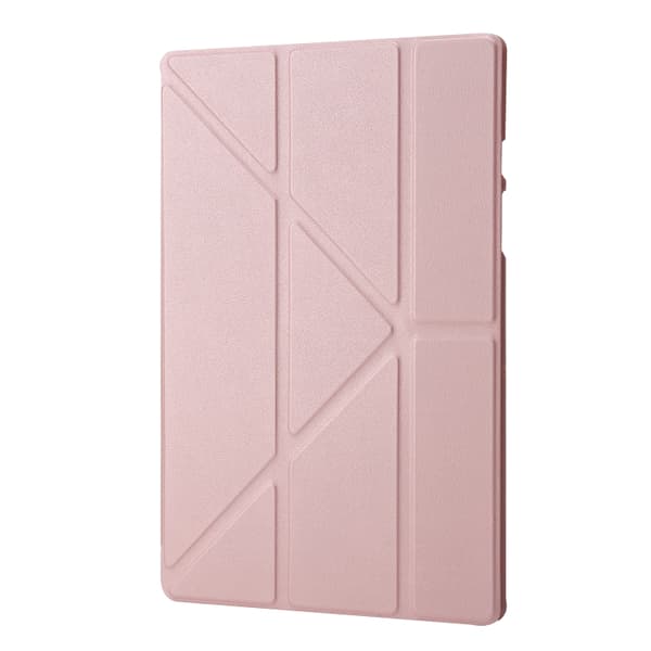 Samsung Galaxy Tab A9+ / A11+ TPU Fällbart Läderfodral Roséguld