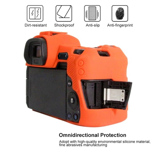 Mjukt silikonfodral för Canon EOS R Orange