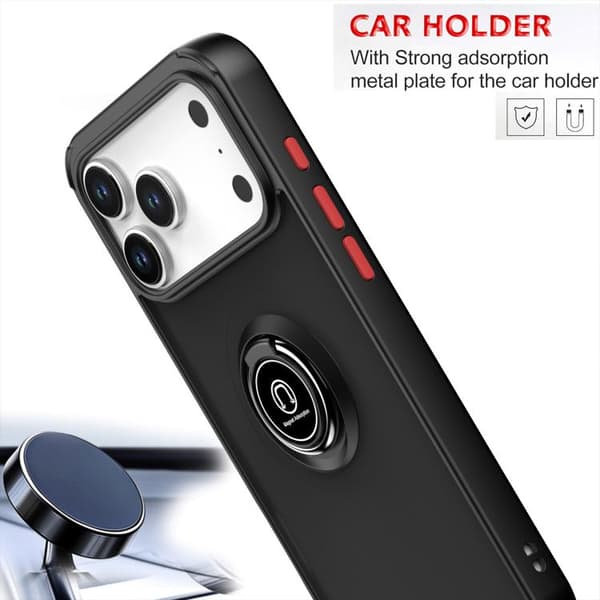 iPhone 17 Pro Skal Q Shadow 1 Series TPU + PC med Ring Himmelsblå