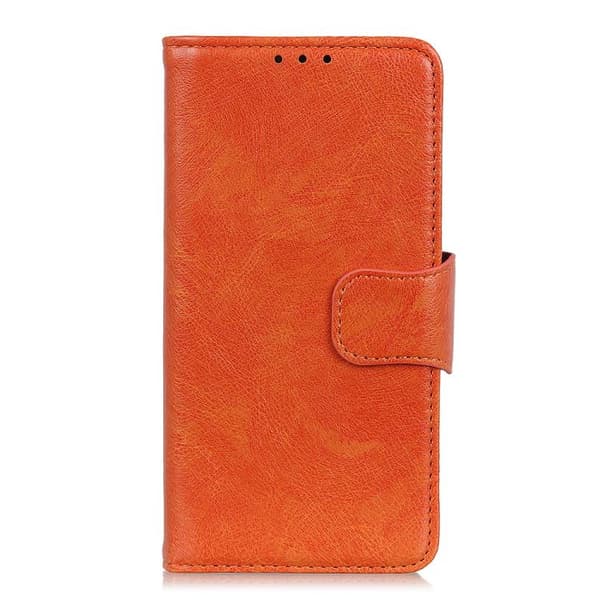 iPhone 17 Skal - Nappa-textur av läder Orange