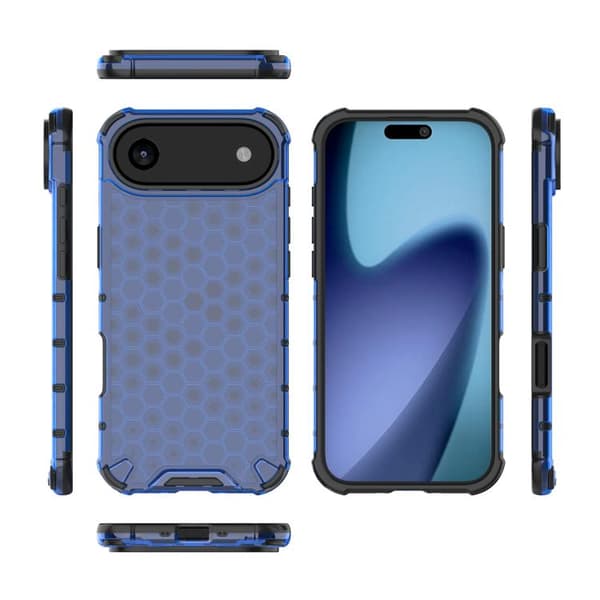 iPhone 17 Air Skal Honeycomb Stötsäker Blå