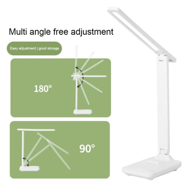 LED Intelligent Digital Display Fällbar Skrivbordslampa - Laddning 2000mAh
