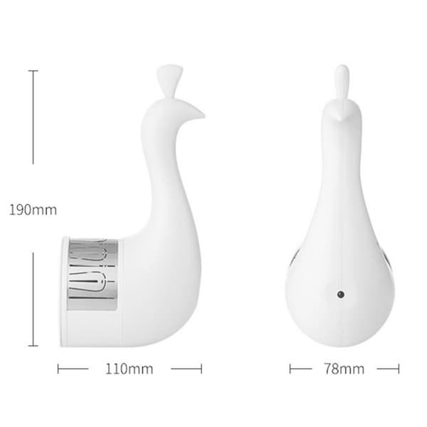 5V USB-driven LED-nattlampa med påfågel