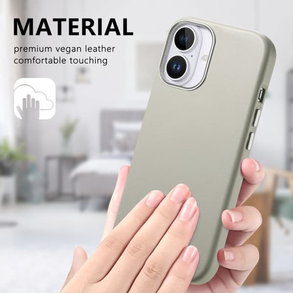 iPhone 16 Pro Max Electroplaterad Metallknapp MagSafe Skal Vit