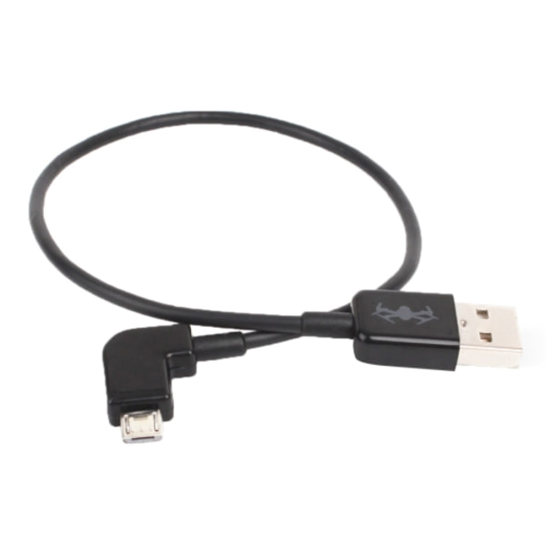 30 cm USB till Micro USB Vinkel Data Anslutningskabel för DJI SPARK / MAVIC PRO / Phantom 3 & 4 / Inspire 1 & 2