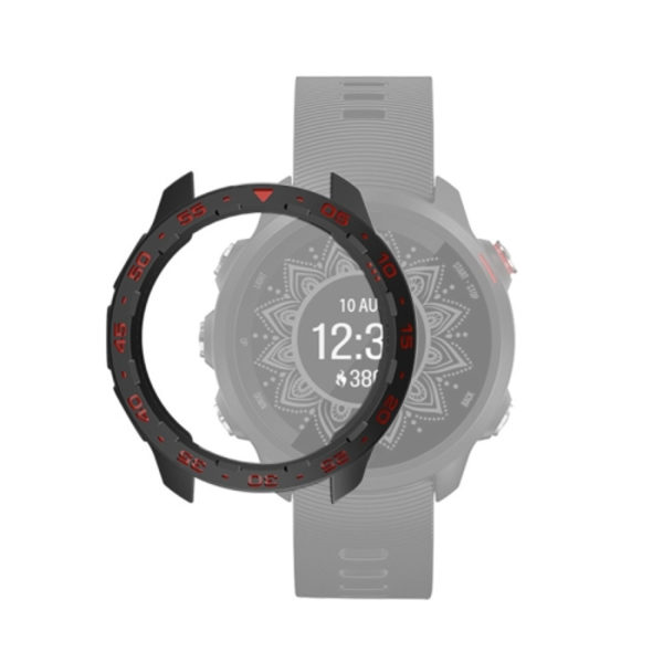 För Garmin Forerunner 245 / 245M Smart Watch TPU case Black-Red