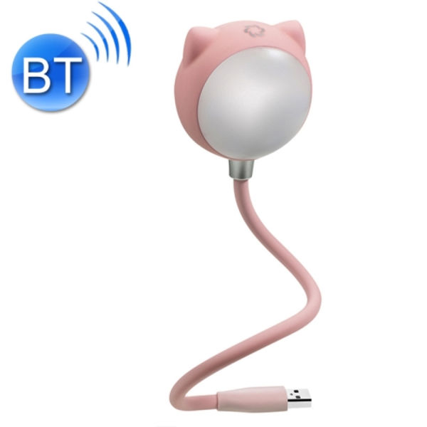 L3 USB Bluetooth-högtalare Ögonskydds skrivbordslampa Sovrums sänglampa (rosa)