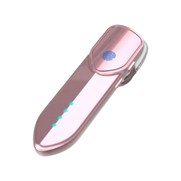 V19S Bluetooth 5.0 Business Style Fingeravtryck Touch Bluetooth Hörlurar Rosa