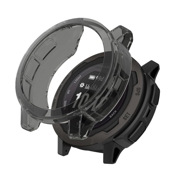 För Garmin Instinct 2S Shockproof TPU Soft Watch Case Black