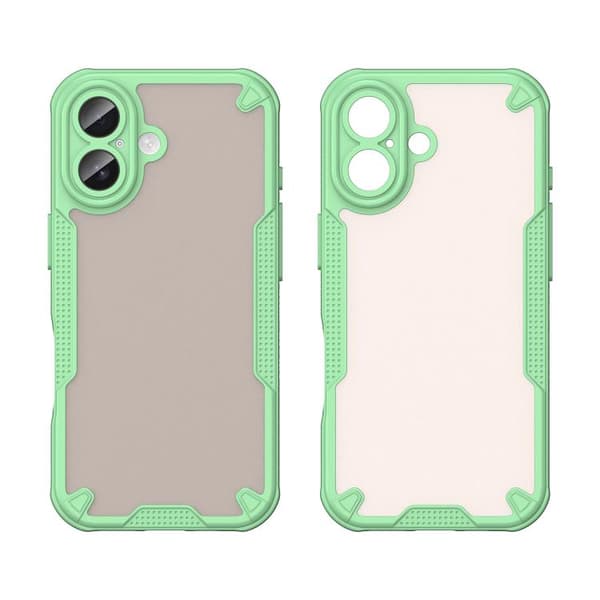 iPhone 17 Skal - Armor Glaze PC Hybrid TPU Grön