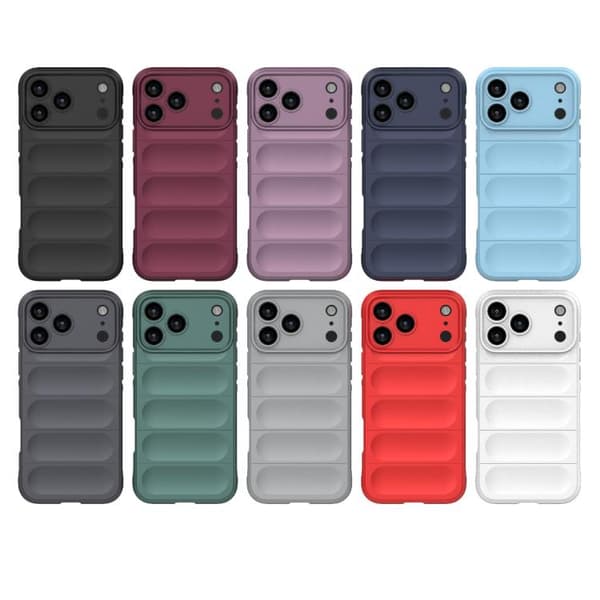 iPhone 18 Pro Max / iPhone 17 Pro Max Skal Magic Shield TPU + Flanell Svart