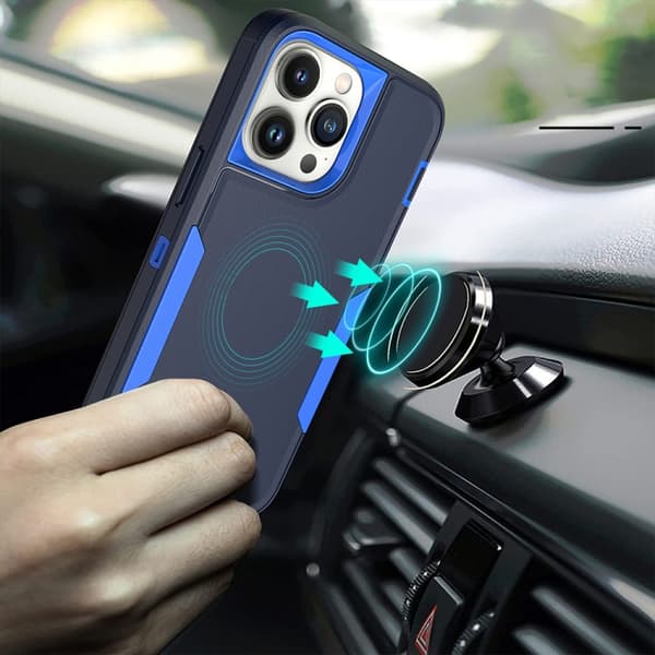 iPhone 16 Pro Max 2 1 Magnetisk PC + TPU Skal Svart