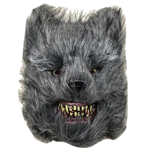 Halloween Bear Wolf Mask Skrämmande Spel Kostym Evil Animal Fancy Dress Skräck Prop